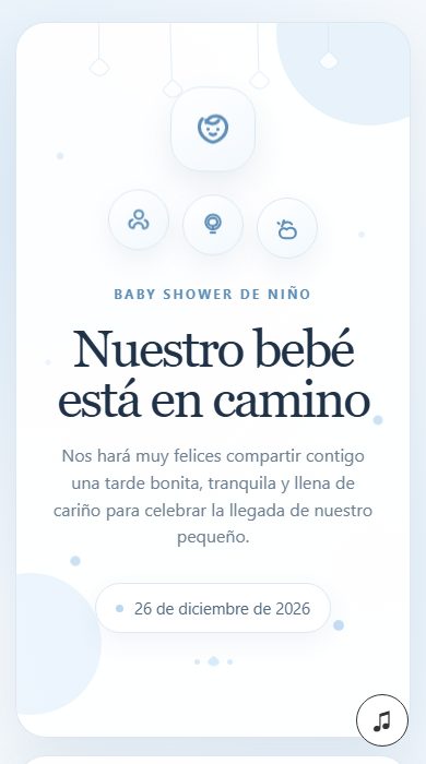 Vista previa de baby shower nino